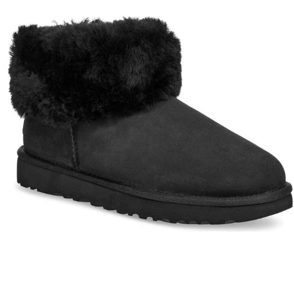 UGG Classic Mini Fluff Genuine Shearling Bootie